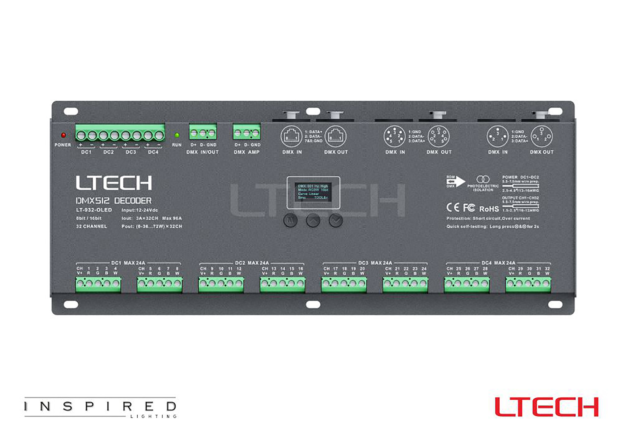 DMX Controllers LTECH DMX / RGB / WWCW DMX Controllers LTECH DMX / RGB / WWCW